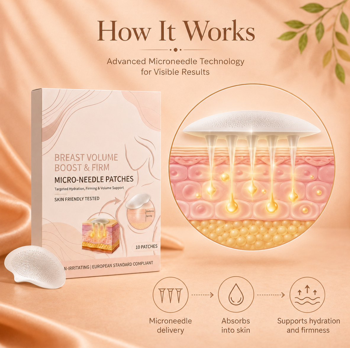 Breast Enhance Mentmicroneedle Patch